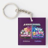 House Divided Adopt Me vs Pet Simulator キーホルダー (正面)