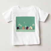 House, Doodle, Building ベビーTシャツ (正面)
