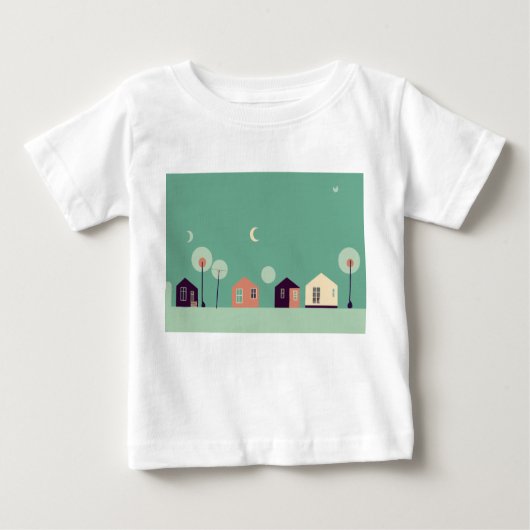 House, Doodle, Building ベビーTシャツ (正面)