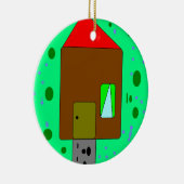 House Door Path、Digital 絵画's、Art by Kids セラミックオーナメント (右)