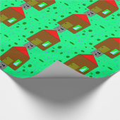 House Door Path、Digital 絵画's、Art by Kids ラッピングペーパー (角)