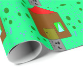 House Door Path、Digital 絵画's、Art by Kids ラッピングペーパー (ロールコーナー)