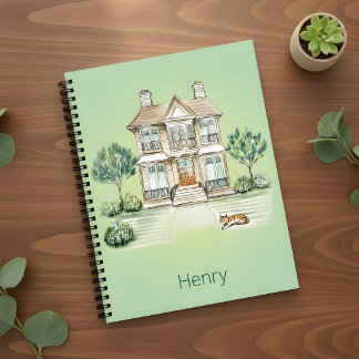 House & Garden Notebook – エレガントなイラスト ノートブック