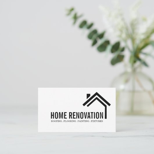 House Home Remodeling Renovation Construction Busi 名刺 (スタンド正面)