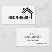 House Home Remodeling Renovation Construction Busi 名刺 (正面/裏面)
