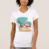 House In Autumn Womens Tシャツ (正面)