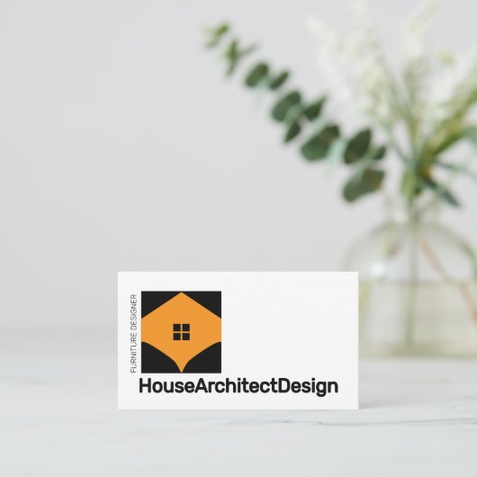 House Interior Design Architect家具 名刺 (スタンド正面)
