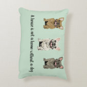 House is not a home without a dog アクセントクッション (裏面(縦))