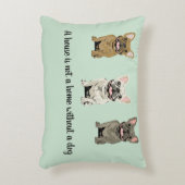 House is not a home without a dog アクセントクッション (正面(垂直))