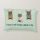 House is not a home without a dog アクセントクッション (裏面)