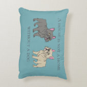 House is not a home without a dog アクセントクッション (裏面(縦))