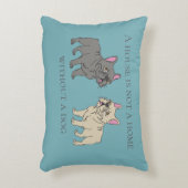 House is not a home without a dog アクセントクッション (正面(垂直))