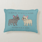 House is not a home without a dog アクセントクッション (裏面)
