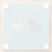 House is not a home without a dog ガラスコースター (裏面)