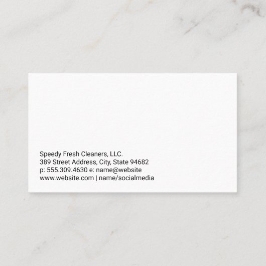 House Keeping Clean | Maid Window Washing 名刺 (裏面)