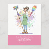 House Keeping Maid House Cleaning Service チラシ (裏面)