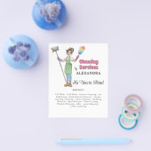 House Keeping Maid House Cleaning Service チラシ (シングル)