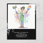 House Keeping Maid House Cleaning Service Glitter チラシ (裏面)