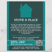 House Logo, Chimney Sweeping Service チラシ (正面)