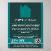 House Logo, Chimney Sweeping Service ポスター (正面)