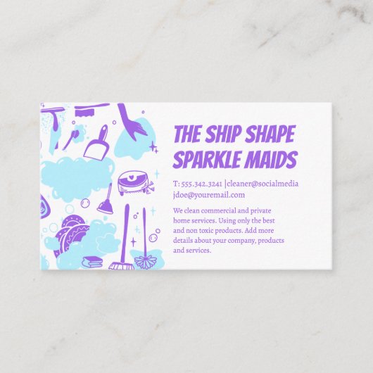 House Maid Cleaning Service and Supplies 名刺 (正面)