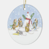 House-Mouseデザイン® -オーナメント セラミックオーナメント (左)