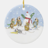 House-Mouseデザイン® -オーナメント セラミックオーナメント (裏面)