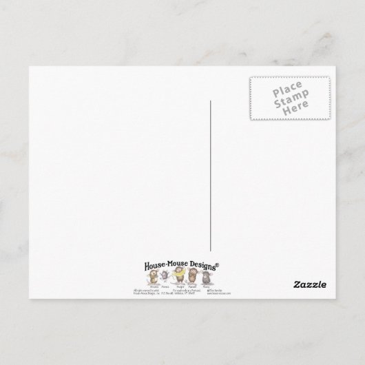 House-Mouseデザイン® – ポストカード (裏面)