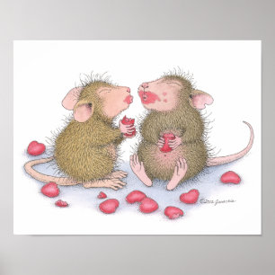 House-Mouseデザイン® -読 My Lips ポスター
