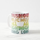 House Music All Night Long Trippy Techno Edm Rave  コーヒーマグカップ (正面左)