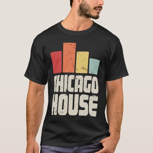 House Music French House & Chicago House Tシャツ (正面)
