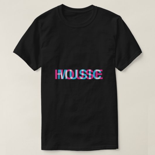 House Music Glitch Optical Illusion EDM Rave DJ T Tシャツ (デザイン正面)
