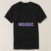 House Music Glitch Optical Illusion EDM Rave DJ T Tシャツ (デザイン正面)