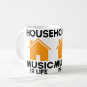 House Music Is Life Edm Rave Dj House コーヒーマグカップ (正面左)