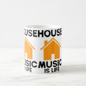 House Music Is Life Edm Rave Dj House コーヒーマグカップ (中央)