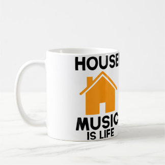 House Music Is Life Edm Rave Dj House コーヒーマグカップ