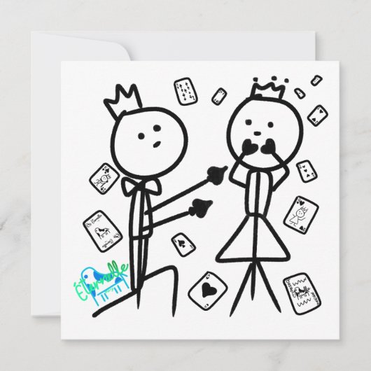 House of Cards Love Card 招待状 (正面)