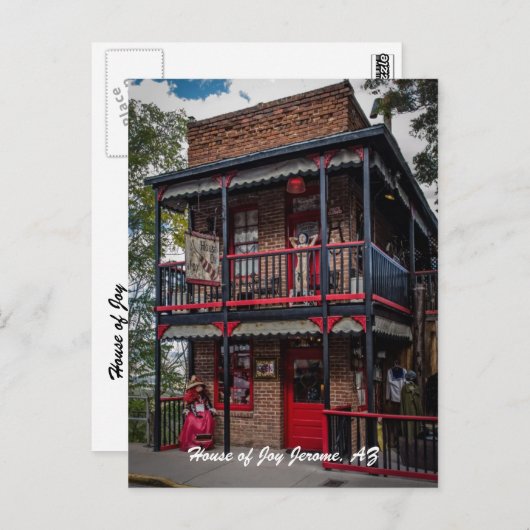 House of Joy, Jerome, AZ. ポストカード (正面/裏面)