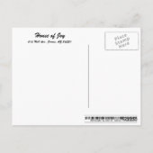 House of Joy, Jerome, AZ. ポストカード (裏面)