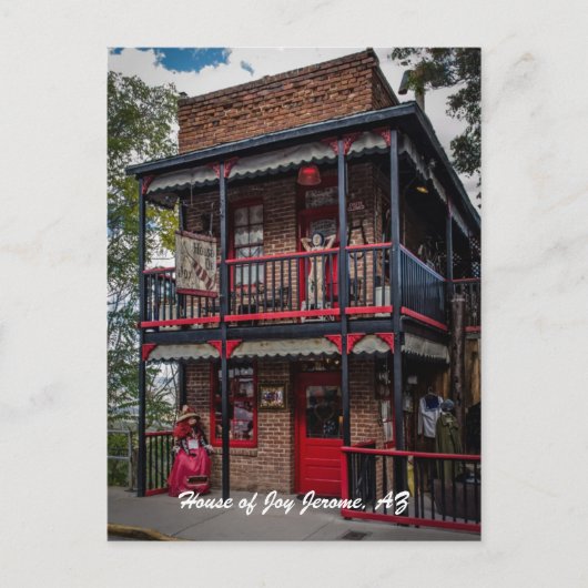 House of Joy, Jerome, AZ. ポストカード (正面)