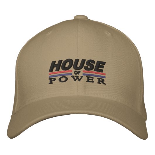 House of Power Logo Flexfit帽子 刺繍入りキャップ (正面)