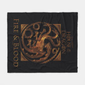 HOUSE OF THE DRAGON | ターガリエン家の紋章 フリースブランケット (正面(横))