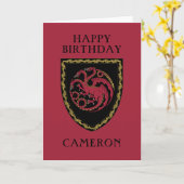 HOUSE OF THE DRAGON バッジ カード (黄色い花)