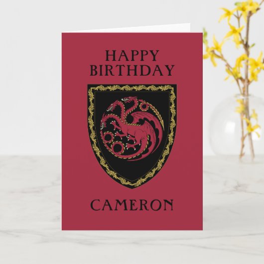 HOUSE OF THE DRAGON バッジ カード (黄色い花)