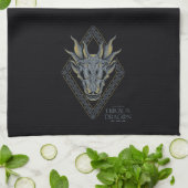 HOUSE OF THE DRAGON | Balerion Skull Diamond Crest キッチンタオル (折り畳み)