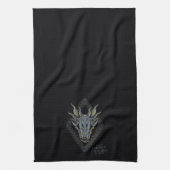 HOUSE OF THE DRAGON | Balerion Skull Diamond Crest キッチンタオル (縦)