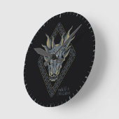 HOUSE OF THE DRAGON | Balerion Skull Diamond Crest ラウンド壁時計 (傾斜)