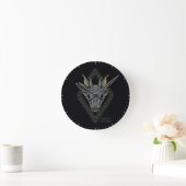 HOUSE OF THE DRAGON | Balerion Skull Diamond Crest ラウンド壁時計 (ホーム)