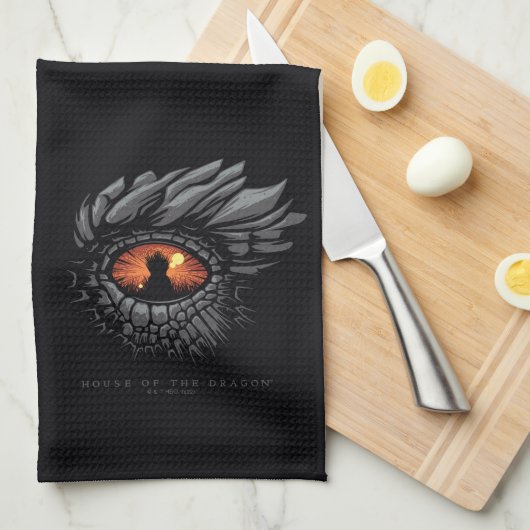 HOUSE OF THE DRAGON | Dragon's Eye Iron Throne キッチンタオル (四つ折り)