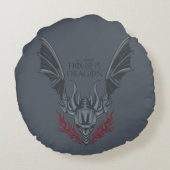 HOUSE OF THE DRAGON | Fire-Breathing Dragon Head ラウンドクッション (裏面)